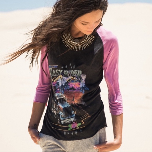 Spell & Gypsy collective vintage raglan tee The Easy Rider Way - Picture 1 of 7